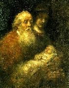 REMBRANDT Harmenszoon van Rijn, simeon i templet